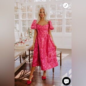 ENCHANTED EVENINGS JACQUARD MIDI